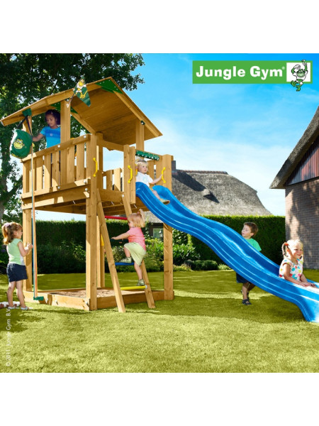 Игровая площадка Джунгли Шалет с горкой Игровая площадка Джунгли Шалет с горкой